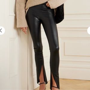 Spanx Faux Leather Split Hem pants